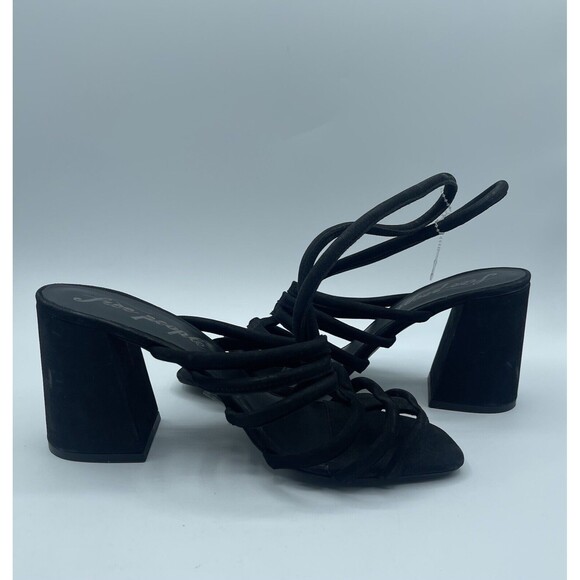 FREE PEOPLE Colette Cinched Block Heel Sandals, Black, EU39.5/US9 NWOB - Picture 10 of 16